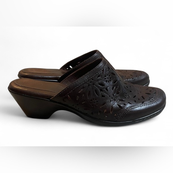 Nurture Jasper Leather Slip-On Clogs Laurel Brown Size 7.5 Women’s Comfort - Picture 4 of 7